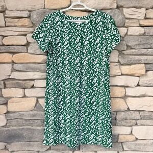 Jude Connally Ella Shift Dress Antelope Jungle Green Medium Jude Cloth Mini